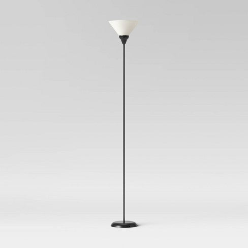 Torchiere Floor Lamp Black (Includes LED Light Bulb) - Room Essentials™