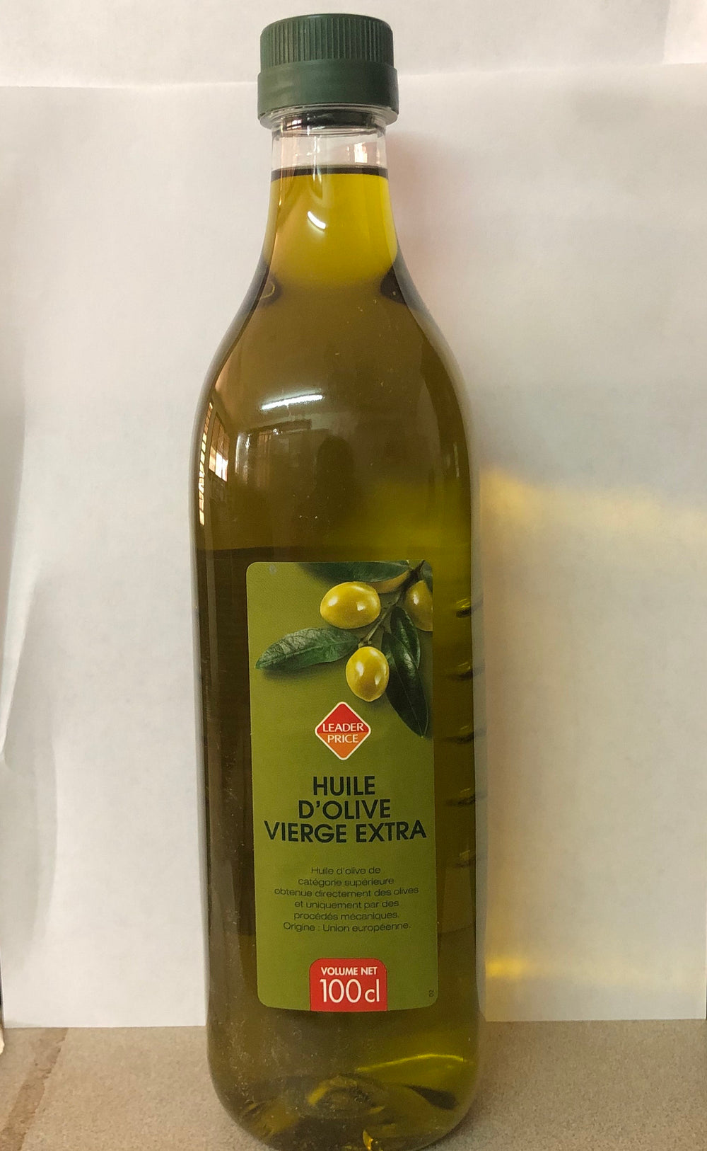 Huile d'olive vierge extra - Leader Price - 100cL DLC:10/20