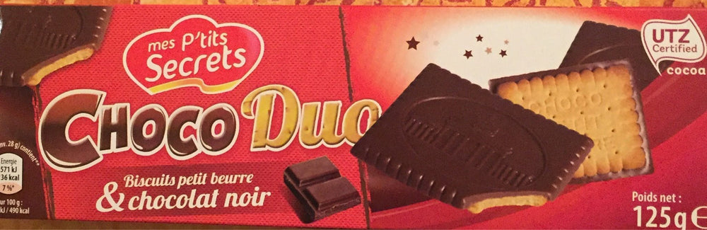 Choco Duo Biscuits Petit Beurre & Chocolat Lait DLC: 01/Mai/22