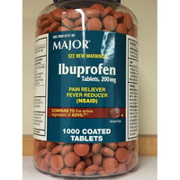 Major IBU-200 Ibuprofen Tablets 200mg Tablets 1000 DLC: FÉVRIER 2026