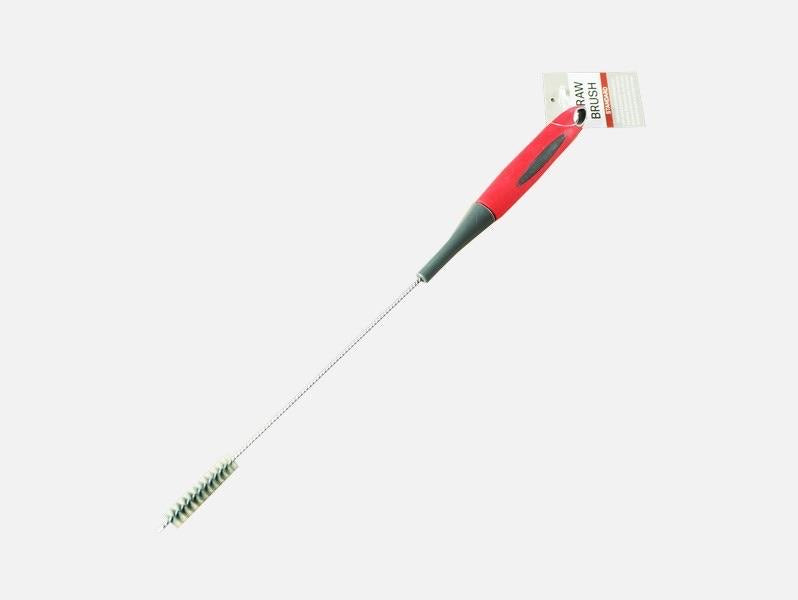 Red And Grey Straw Brush