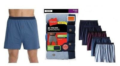 Hanes Men's 5-Pack Knit Comfortsoft Boxers, XL/XG