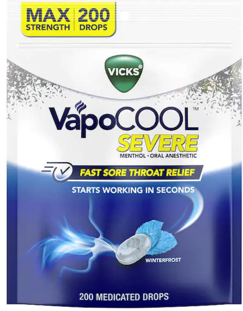 Vicks VapoCOOL WinterFrost Drops, 10 Drops