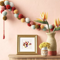 60" Handmade Colored Garland with Pom-Poms - Opalhouse™