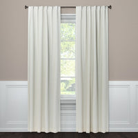 95"x50" Aruba Linen Blackout Curtain Panel Sour Cream - Threshold™