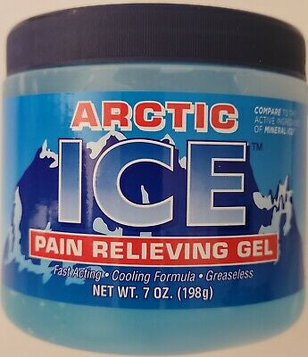 Arctic Ice Analgesic Gel 2% Menthol Muscle Rub Pain Relief 7 oz/Jar DLC: 04/24