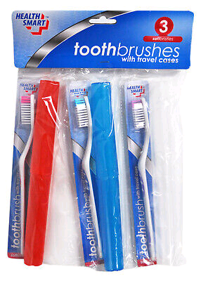 Toothbrush 3Pk W/ 3 Tubes H.S.36Ct