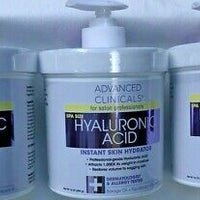 Advanced Clinicals Hyaluronic Acid Cream Moisturizer Skin Care (454 g)