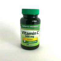 Nature's Measure Vitamin C 500 mg Antioxidant Tablets 30 Capsules