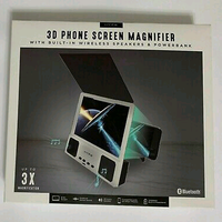 3D Phone Screen Magnifier Built-in Wireless Speakers Powerbank Bluetooth