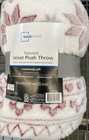 
              Mainstays Textured Velvet Plush  50" x 60"-New
            