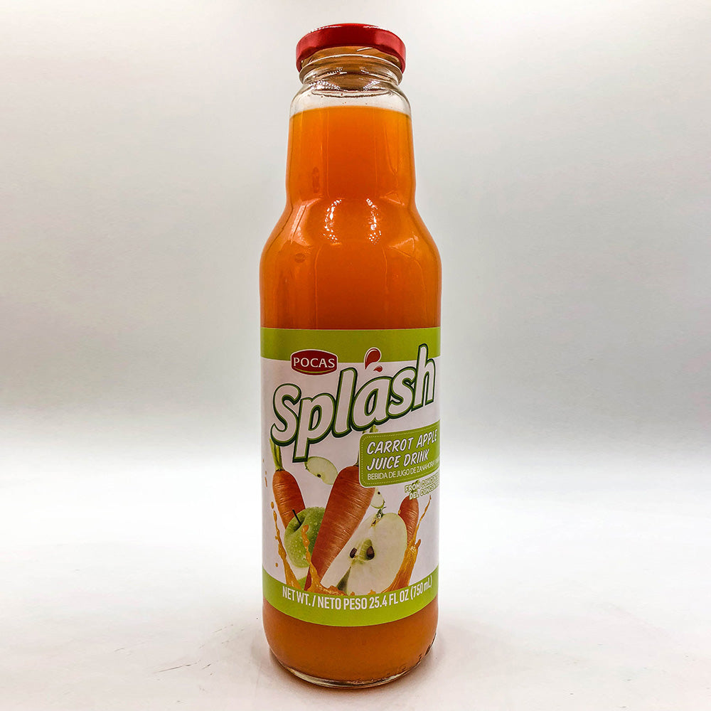 Pocas Splash (Apple) Carrot Juice Drink 25.4Oz DLC 29 OCT 2021