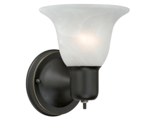 Patriot Lighting® Burley 1-Light Oil Rubbed Bronze Indoor Wall Light